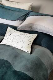 Harlequin 'Sedimentary' Cotton Duvet Cover Set in Dark Blue - Size: Double - thumbnail 2