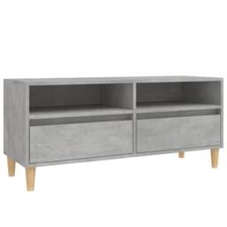 Berkfield Home TV Cabinet Concrete Grey 100x34.5x44.5 cm Engineered Wood - thumbnail 1