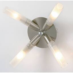 Netlighting Sona Ceiling 4 Light G9 Satin Chrome in Grey - thumbnail 2