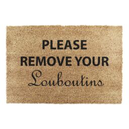 Artsy Mats Please Remove Your Louboutins Doormat in Black - Size: 40 cm x 60 cm - thumbnail 6