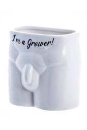 Boxer Gifts I'm A Grower' Novelty Indoor Planter in White - thumbnail 4