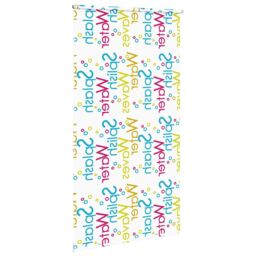 Berkfield Home Shower Roller Blind 130x240 cm Fabric Width 126 cm in Black - thumbnail 4