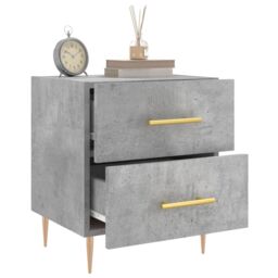 Berkfield Home Bedside Cabinets 2 pcs Concrete Grey 40x35x47.5 cm Engineered Wood - thumbnail 4