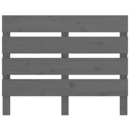 Berkfield Home Headboard Grey 100x3x80 cm Solid Wood Pine - Size: 100 x 3 x 80 cm - thumbnail 3