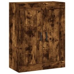 Berkfield Home Wall Mounted Cabinet Smoked Oak 69.5x34x90 cm Engineered Wood in Brown - thumbnail 2