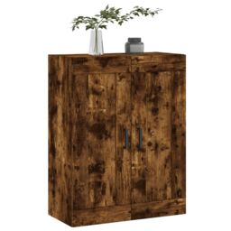Berkfield Home Wall Mounted Cabinet Smoked Oak 69.5x34x90 cm Engineered Wood in Brown - thumbnail 4