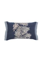 Sanderson 'Tapestry Tree' Cotton Cushion in Blue - Size: 40 cm x 60 cm