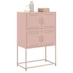 Berkfield Home Sideboard Pink 68.5x38.5x107 cm Steel - thumbnail 4