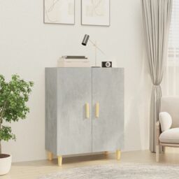 Berkfield Home Sideboard Concrete Grey 70x34x90 cm Engineered Wood - Size: 70 x 34 x 90 cm - thumbnail 1