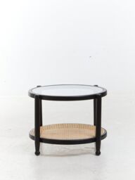 Orsina Cebu Rattan & Glass Coffee Table in Black - thumbnail 3