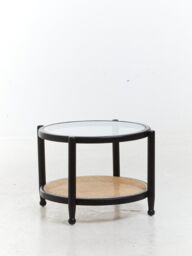 Orsina Cebu Rattan & Glass Coffee Table in Black - thumbnail 4