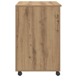 Berkfield Home Artisan Oak Computer Desk Artisan oak Engineered wood Medium in Brown - thumbnail 6