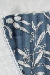 Sundour Aviary Pencil Pleat Curtains Taped Curtain Pair in Blue - Size: 117 cm width x 137 cm drop - thumbnail 3