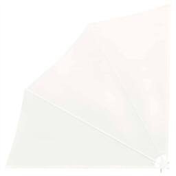 Berkfield Home Durable Collapsible Balcony Side Awning Cream 140x140 cm - thumbnail 3