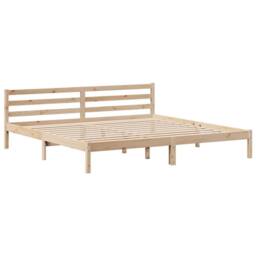Berkfield Home Bed Frame with Headboard without Mattress 200x200 cm in Light Tan - thumbnail 8