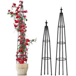SPETLEK Climbing Plants Vine Support Tower 130cm in Black
