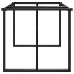 Berkfield Home Dining Table Legs O-Frame 160x80x73 cm Steel in Black - Size: 160 x 80 x 73 cm - thumbnail 5