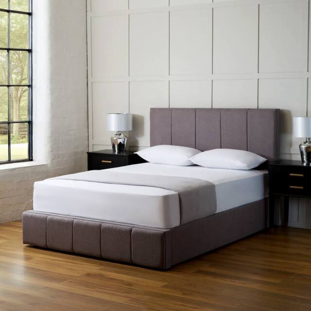 PARADISE BEDS LTD Polly Traditional Ottoman Bed Frame in Grey - Size: Single - image 1