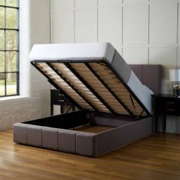 PARADISE BEDS LTD Polly Traditional Ottoman Bed Frame in Grey - Size: Single - thumbnail 4