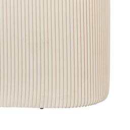 Wyld and Coco Velvet Pouffe With Hidden Storage Light Beige - thumbnail 6