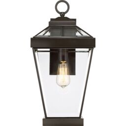 Loops Outdoor IP44 1 Bulb Wall Light Lantern Western Bronze LED E27 60W d02332 - thumbnail 3