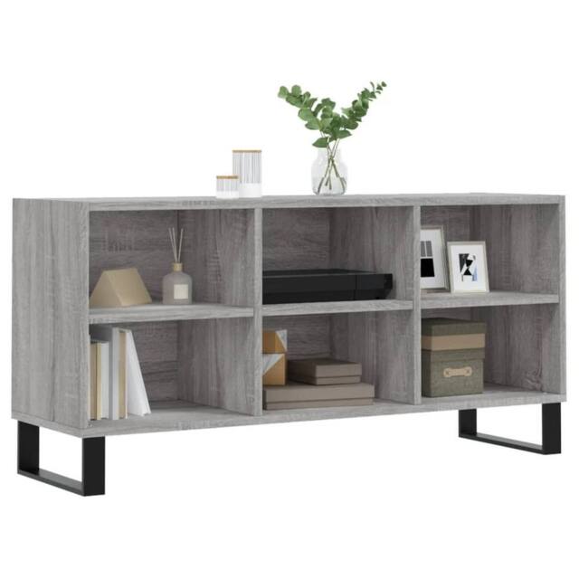 Berkfield Home TV Cabinet Grey Sonoma 103.5x30x50 cm Engineered Wood - image 1