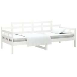 Berkfield Home Day Bed White Solid Wood Pine 80x200 cm - thumbnail 3