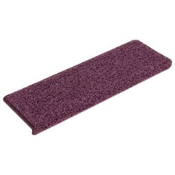 Berkfield Home Carpet Stair Treads 15 pcs 65x21x4 cm Dark Purple - Size: Medium - thumbnail 2