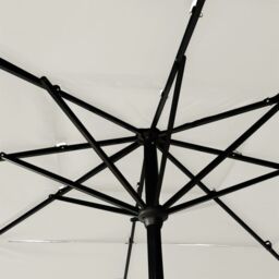 Berkfield Home 3-Tier Parasol with Aluminium Pole Sand 2.5x2.5 m in Beige - thumbnail 5