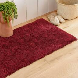 Voltico Shimmer Rug Runner 57X100 (Red/Black/Silver) in Dark Red - Size: 100 cm diameter