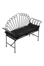 Living and Home 48x125cm Outdoor Soft Comfortable Chaise Lounge Chair Cushion in Black - Size: 48x125 cm - thumbnail 3