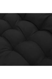 Living and Home 48x125cm Outdoor Soft Comfortable Chaise Lounge Chair Cushion in Black - Size: 48x125 cm - thumbnail 8