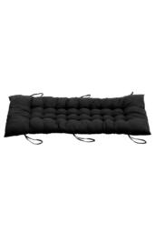 Living and Home 48x125cm Outdoor Soft Comfortable Chaise Lounge Chair Cushion in Black - Size: 48x125 cm - thumbnail 5
