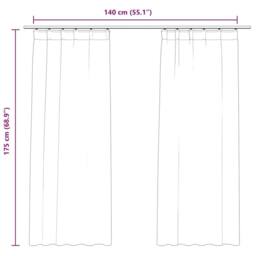 Berkfield Home Blackout Curtains 2 pcs with Hooks Velvet Beige 140x175 cm - thumbnail 7