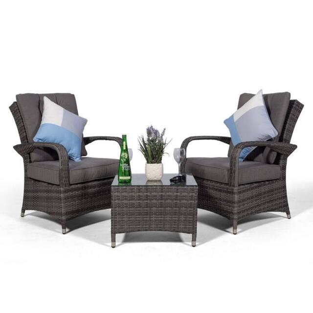 Thats Furniture Giardino Arizona 2 Seat Garden Lounge Chair Set in Grey - image 1