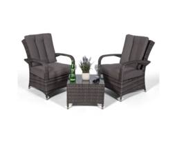 Thats Furniture Giardino Arizona 2 Seat Garden Lounge Chair Set in Grey - thumbnail 4
