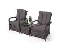 Thats Furniture Giardino Arizona 2 Seat Garden Lounge Chair Set in Grey - thumbnail 5