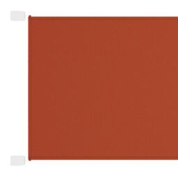 Berkfield Home Vertical Awning Terracotta 140x800 cm Oxford Fabric in Red - thumbnail 1