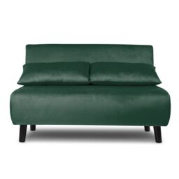 Home Garden Direct Aurora - Small Double Sofa Bed in Velvet - 2 Seater - Green - thumbnail 4