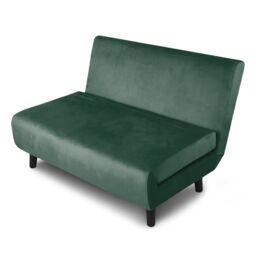 Home Garden Direct Aurora - Small Double Sofa Bed in Velvet - 2 Seater - Green - thumbnail 6
