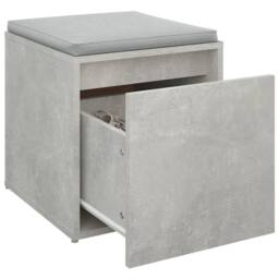 Berkfield Home Box Drawer Concrete Grey 40.5x40x40 cm Engineered Wood - thumbnail 5