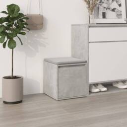 Berkfield Home Box Drawer Concrete Grey 40.5x40x40 cm Engineered Wood - thumbnail 2