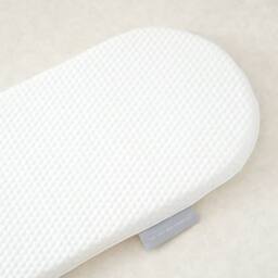 The Tiny Bed Company Coconut Coir & Wool Natural Moses Basket Mattress - 74 x 28cm in White - thumbnail 1