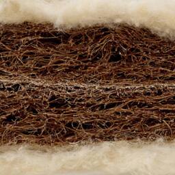 The Tiny Bed Company Coconut Coir & Wool Natural Moses Basket Mattress - 74 x 28cm in White - thumbnail 2