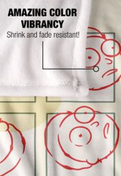 Warner Brothers Rick & Morty Officially Licensed Silky Touch Super Soft Throw Blanket 152 x 127 cm in White - thumbnail 4