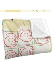 Warner Brothers Rick & Morty Officially Licensed Silky Touch Super Soft Throw Blanket 152 x 127 cm in White - thumbnail 3