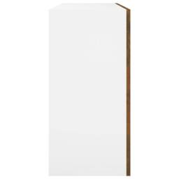 Berkfield Home Hanging Cabinet Smoked Oak 80x31x60 cm Engineered Wood in Brown - Size: 80 x 31 x 60 cm - thumbnail 7