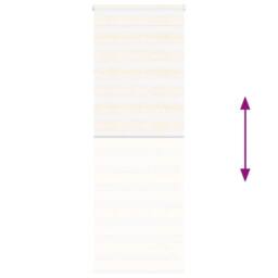 Berkfield Home Zebra Blind Marble Beige 90x200 cm Fabric Width 85.9 cm Polyester - thumbnail 5