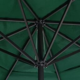 Berkfield Home Outdoor Parasol with Aluminium Pole 600 cm Green - thumbnail 5