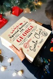 Personalised Memento Company Personalised Special Delivery Christmas Eve Box in Light Brown - thumbnail 3